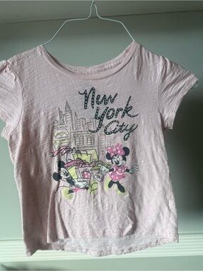 Disney Pink Minnie Mouse New York City Graphic Tee